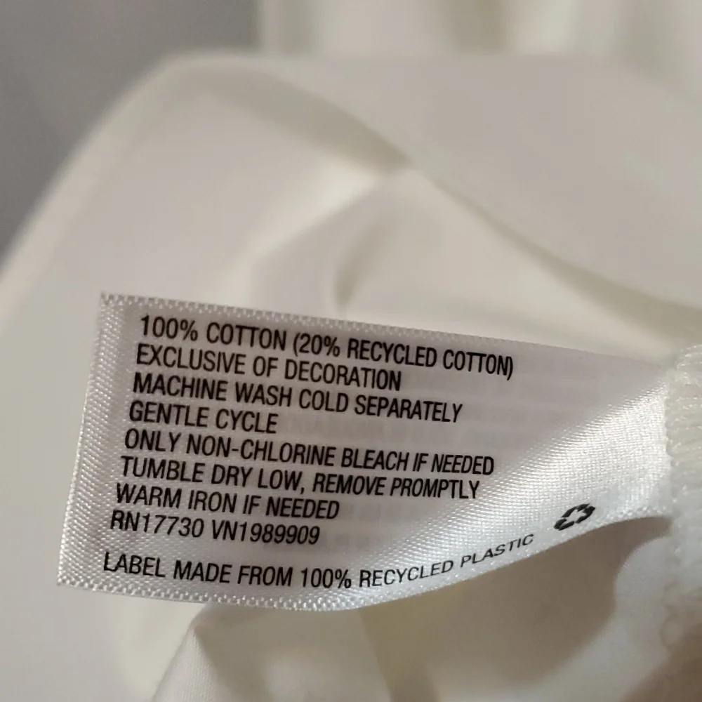 Women’s White Button-Down Shirt - Classic Oversized Button Front - Picture 14 of 16